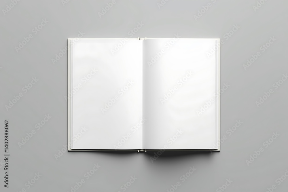 Blank book pages neutral grey backdrop Simple Blank book pages neutral grey backdrop Simple