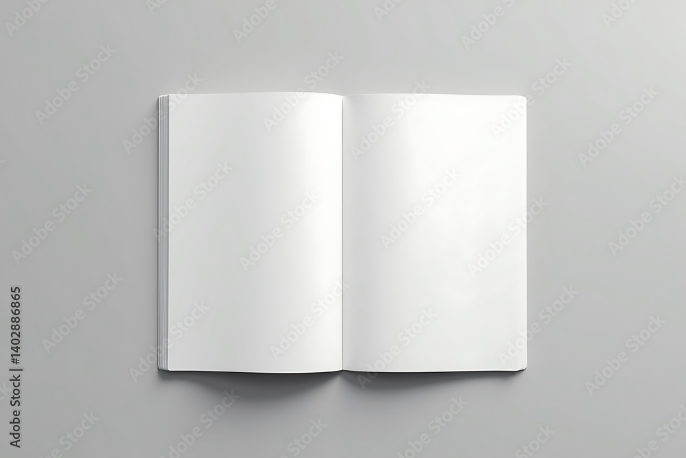 Blank open book neutral grey background clean Blank open book neutral grey background clean