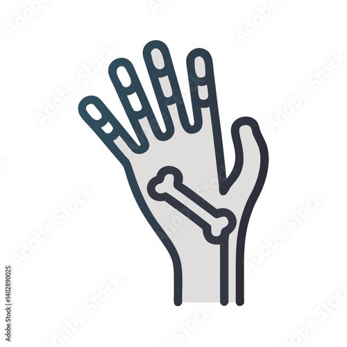 Wallpaper Mural Hand Icon Representing Upper Limb Anatomy and Human Body Structure Torontodigital.ca