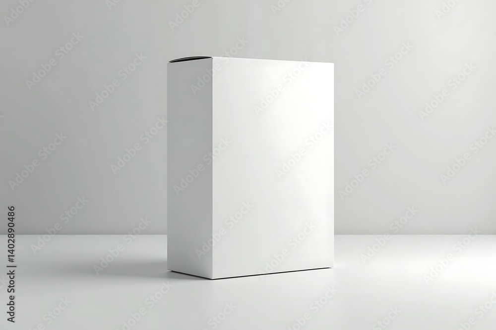 Blank White Box Product Mockup neutral background Blank White Box Product Mockup neutral background