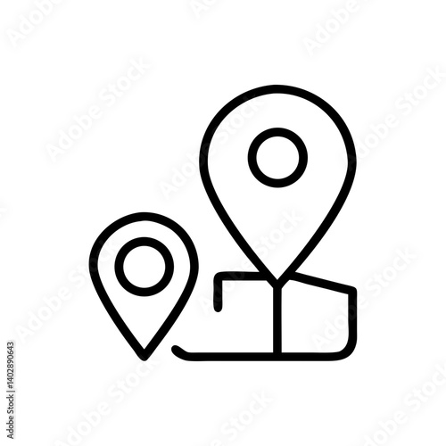 Location icon with pin