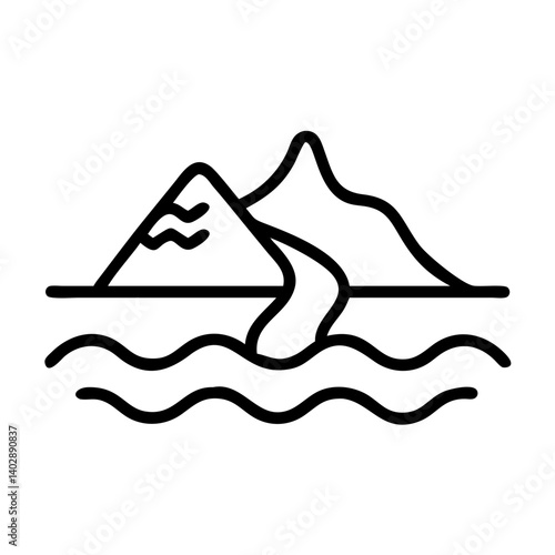 The iconic mountain stream