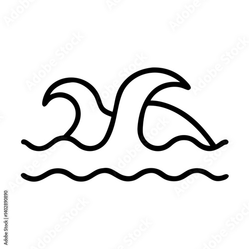 Sea wave icon