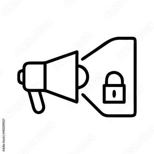 Lock icon with microphone