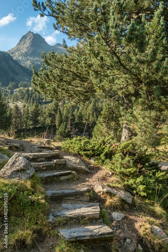 Obraz na płótnie Aigualluts planes in the Benasque valley in Pyrenees, Spain w salonie