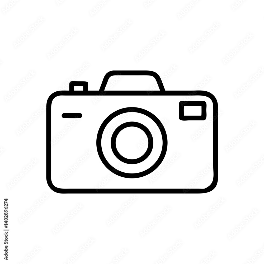 Minimalistic Camera Icon: Modern Symbol of Photography and Videography Minimalistic Camera Icon: Modern Symbol of Photography and Videography