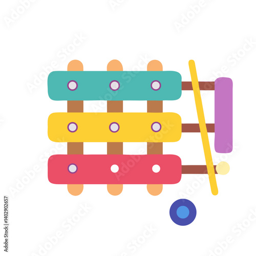 Xylophone Toy Representing Early Childhood Learning and Musical Development