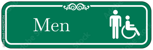 Restroom sign men