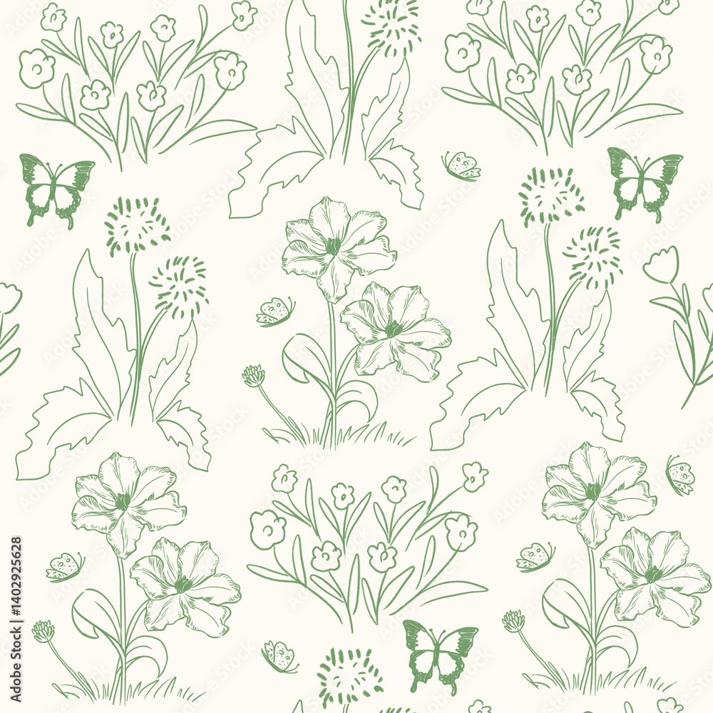 seamless floral pattern seamless floral pattern