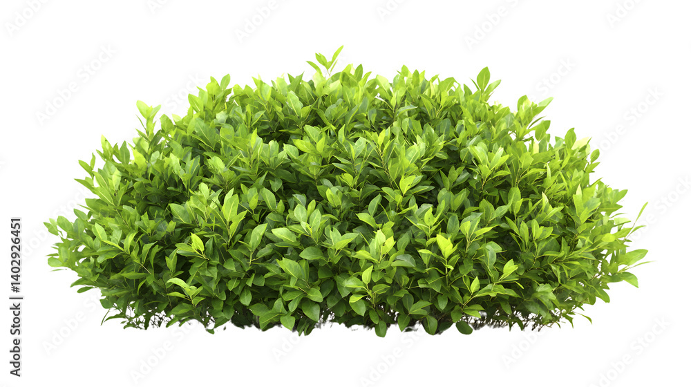 Vibrant Green Bush Isolated on White Background - Botanical Illustration for Design Projects Vibrant Green Bush Isolated on White Background - Botanical Illustration for Design Projects