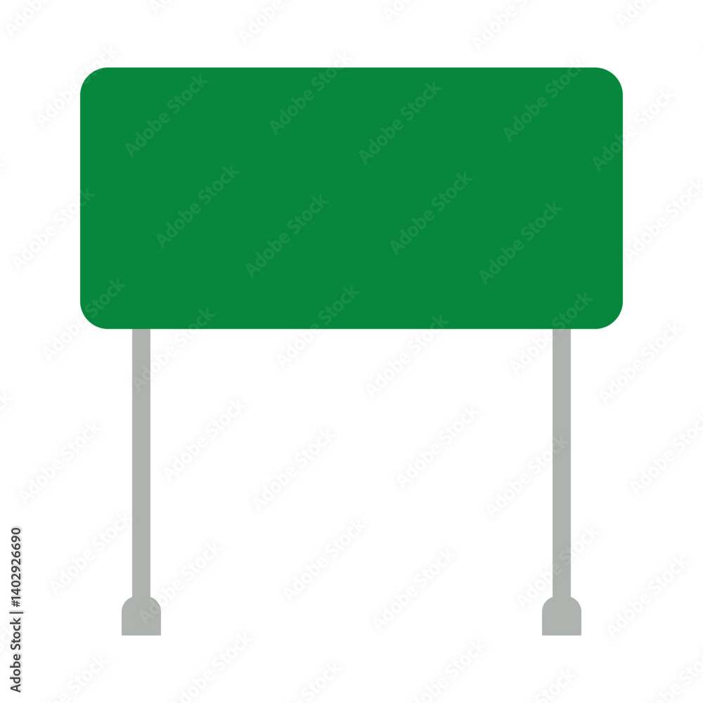 Green Road Sign Board Icon, Simple Icon Vector Design, best used for presentation, application, web and banner Green Road Sign Board Icon, Simple Icon Vector Design, best used for presentation, application, web and banner