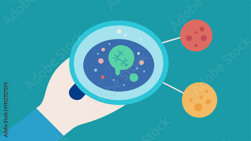 Petri Dish Experiment A hand holding a petri dish containing cultured cells with a digital overlay showing the CRISPR process being applied to the cells.