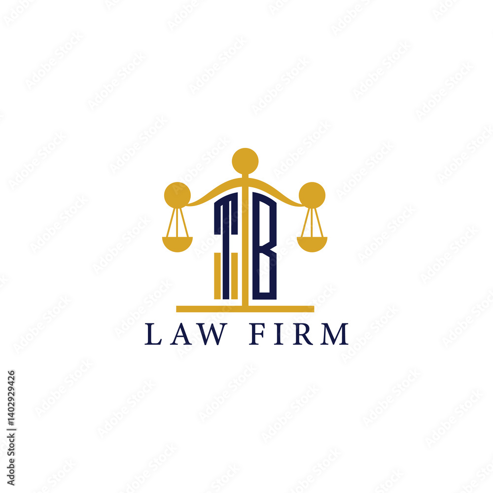 Modern Law Firm Logo with Scales of Justice Modern Law Firm Logo with Scales of Justice