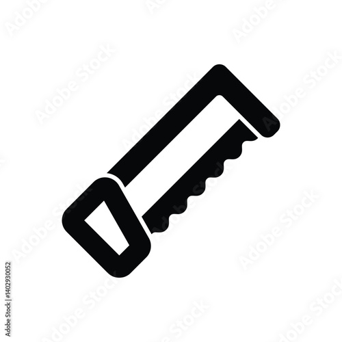 Hand Saw Icon vector stock illustration