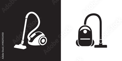 Professional Vacuum Icons Silhouette Vector Illustration