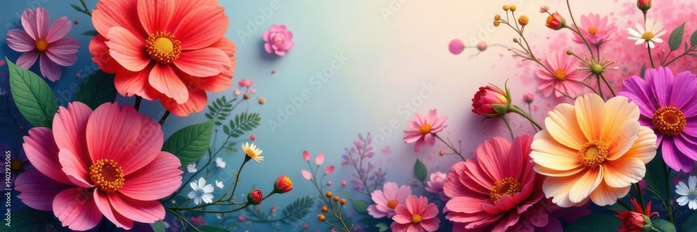 custom made wallpaper toronto digitalVibrant Floral Backgrounds with Colors Merging Together, watercolor, colorful