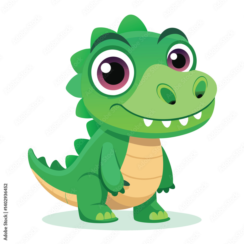 Naklejka premium Cute Crocodile