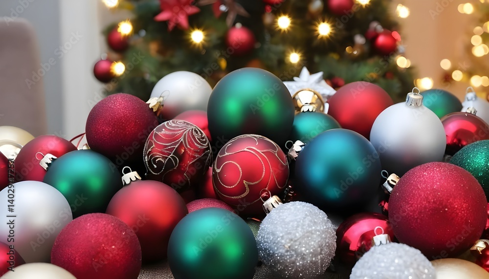 Pile of Christmas Ornaments Pile of Christmas Ornaments