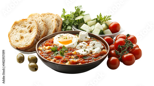Vibrant Turkish Breakfast Spread Displaying a Traditional Morning Feast Atmosphere