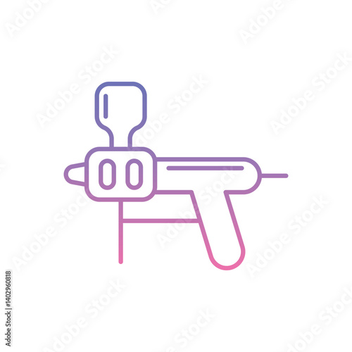 Caulking Gun Icon vector stock illustration