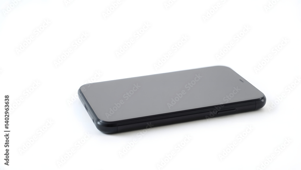 Sleek Black Smartphone with Blank Screen High-Gloss Design Sleek Black Smartphone with Blank Screen High-Gloss Design
