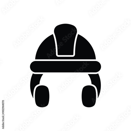 Hard Hat Icon vector stock illustration