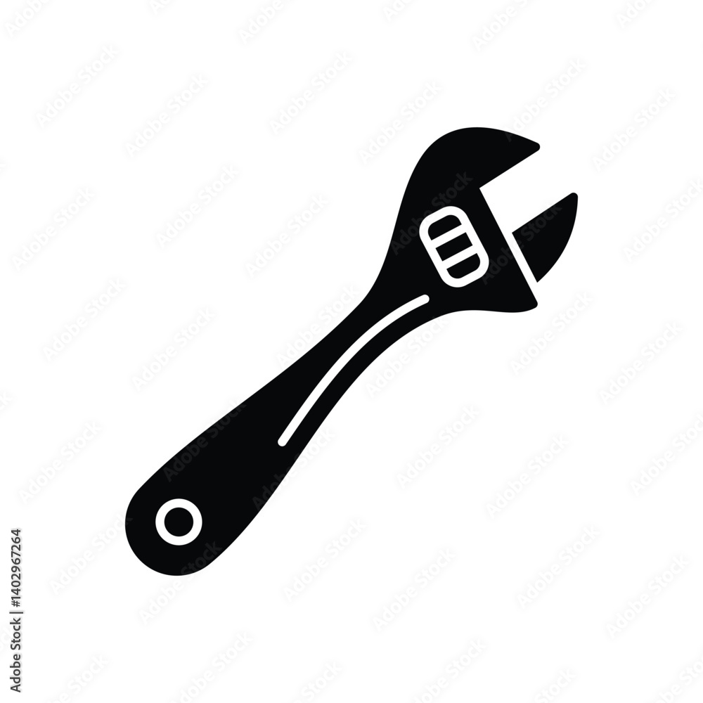 Wrench Icon vector stock illustration Wrench Icon vector stock illustration