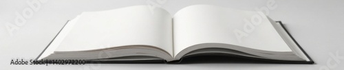 Minimalist open book with lined pages for inserting photos, simple and elegant design , pages, book, photo