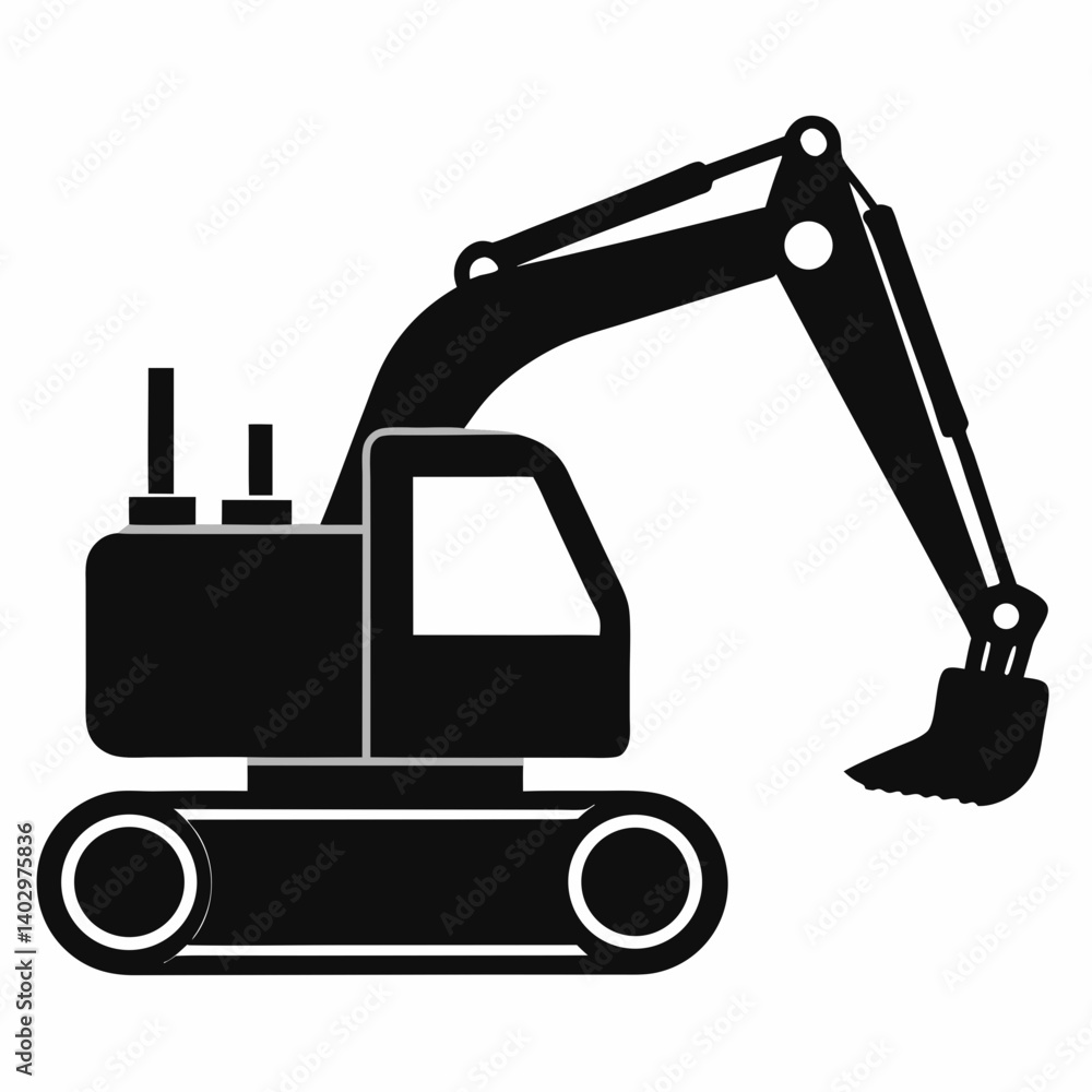 excavator vector illustration excavator vector illustration