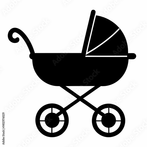 red baby carriage