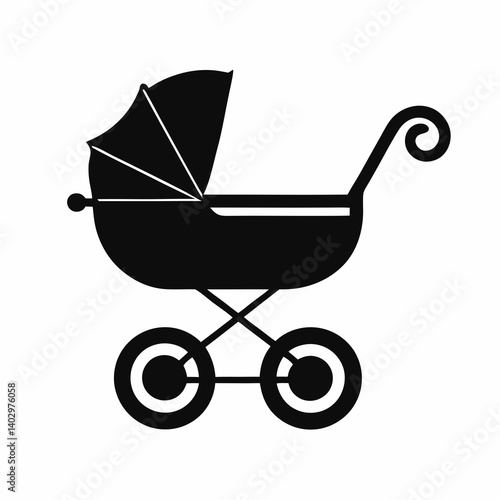 baby carriage vector illustration