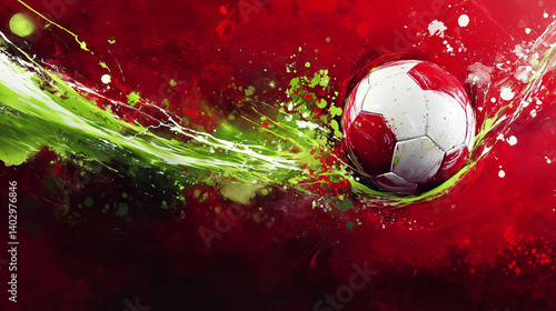 soccer ball abstract background