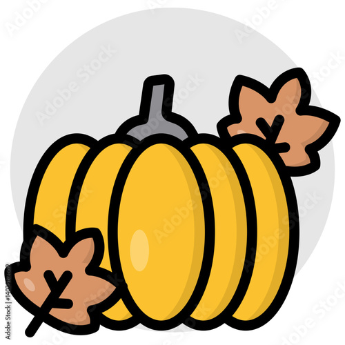 Premium download icon of pumpkin 