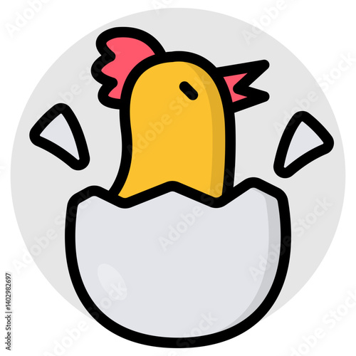 Modern design icon of egg hatching 