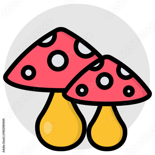 Premium download icon of mushroom 