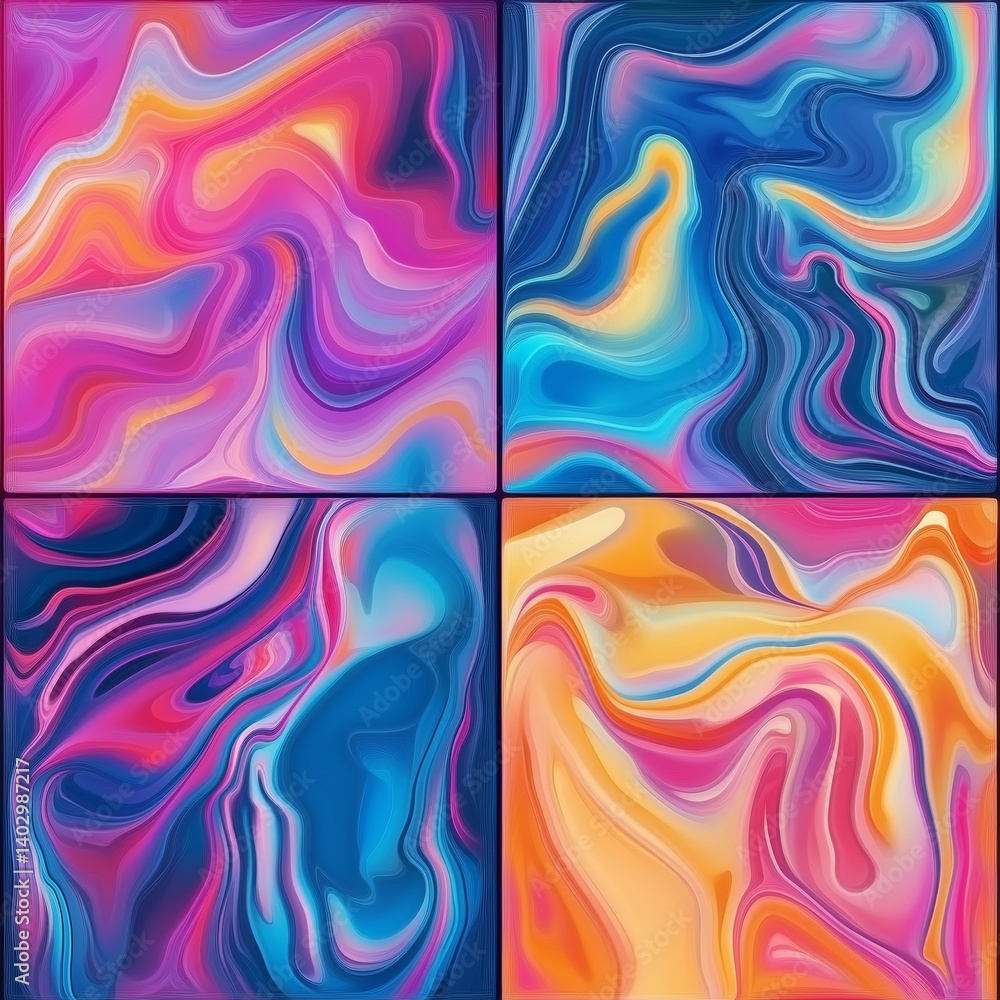 Abstract geometric background. Liquid dynamic gradient Color waves. Fluid marble texture set.Designs for covers, presentations, invitations, flyers, annual reports, posters and business cards. Abstract geometric background. Liquid dynamic gradient Color waves. Fluid marble texture set.Designs for covers, presentations, invitations, flyers, annual reports, posters and business cards.
