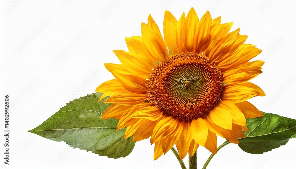 Obraz premium sunflower isolated on white