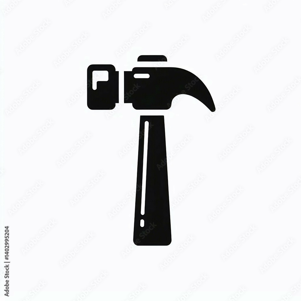 Hammer Icon Black Silhouette suitable for web design resource Hammer Icon Black Silhouette suitable for web design resource