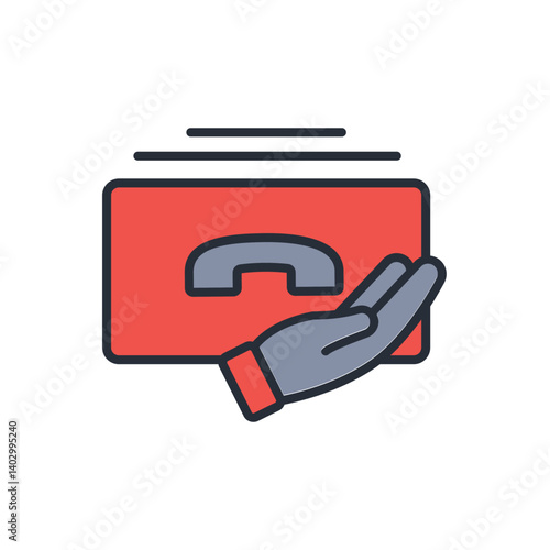 call to action icon. vector.Editable stroke.linear style sign for use web design,logo.Symbol illustration.