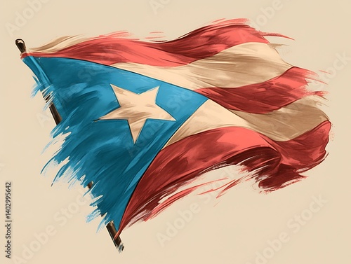 Puerto Rican Flag, Artistic Flair
