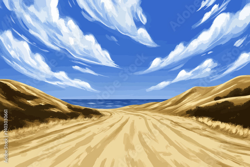 Desert vector 