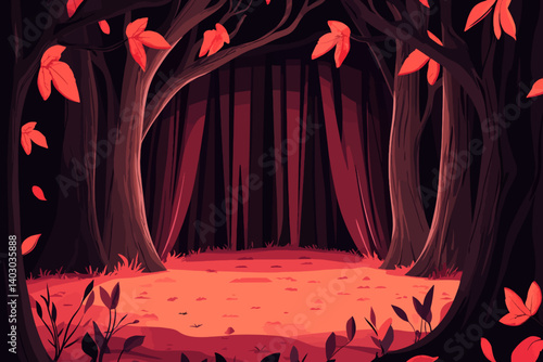 Night in the forest 
