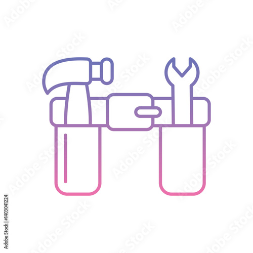 Tool Belt Icon vector stock illustration
