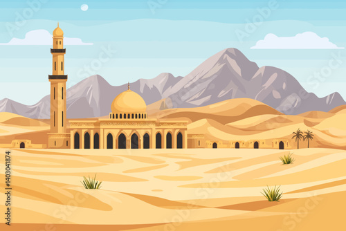 mosque in the desert