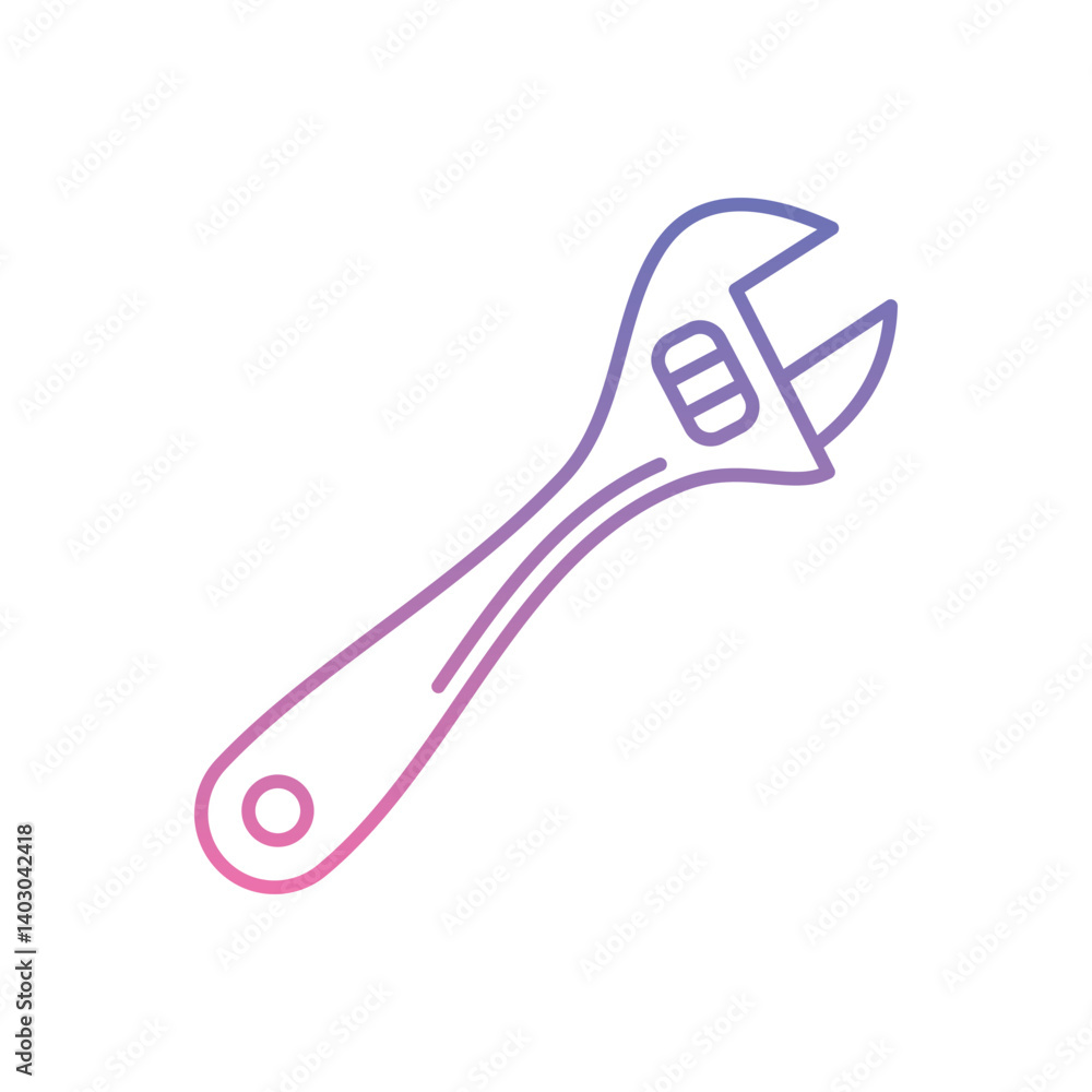 Wrench Icon vector stock illustration Wrench Icon vector stock illustration