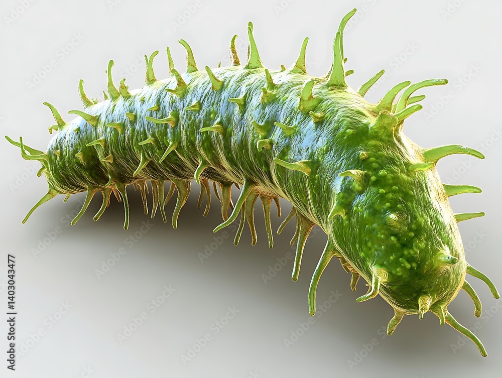 Naklejka premium Microbial Structure