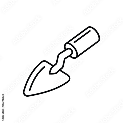 Trowel Icon vector stock illustration