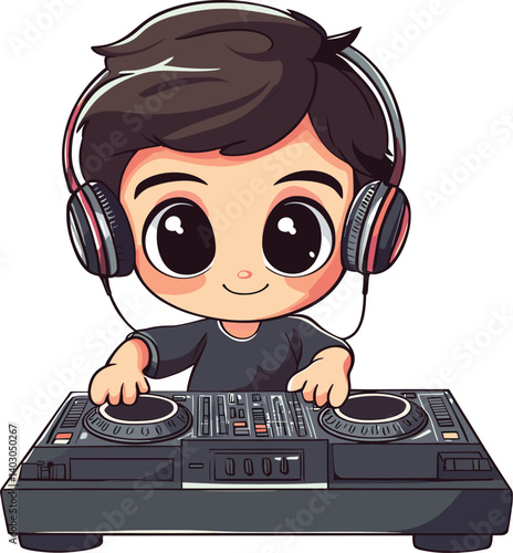 dj with headphones