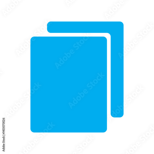 Add new tab, slide, or section line art vector icon. Blue Dublicate, boxes mini line, icon. Blue Copy icon vector isolated on white background. Blue Copy vector. Blue copy duplicate layer icon.