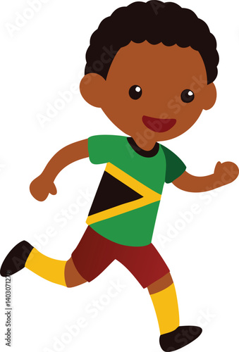 boy playing football